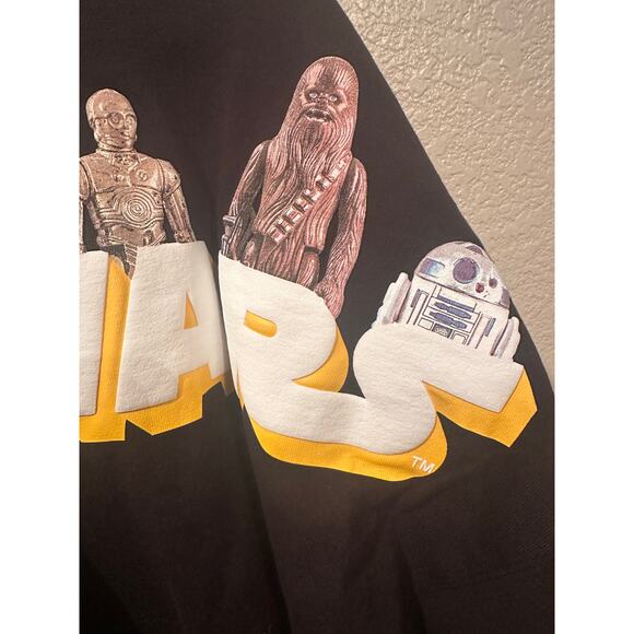 NWT Disney Parks Star Wars Vintage Action Figures Black Spirit Jersey M - Picture 9 of 9